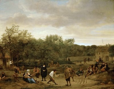 The Bowling Game by Jan Havickszoon Steen